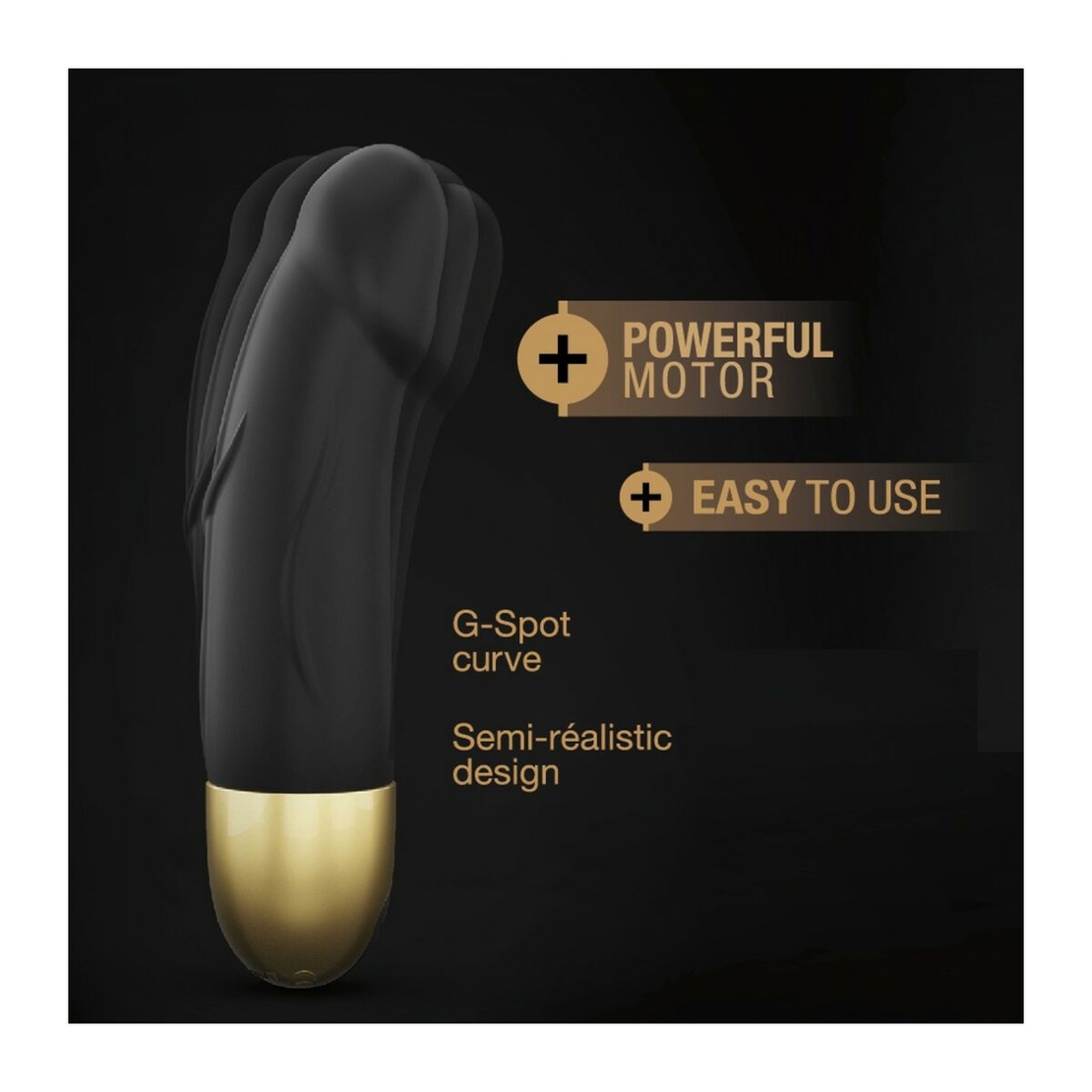 Мини Вибратор за G-точка Dorcel DOR193-SCHWARZ Черен S