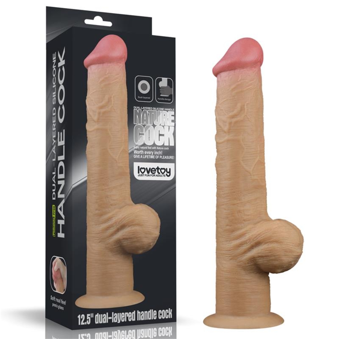 Двуслойно дилдо LOVETOY 12,5