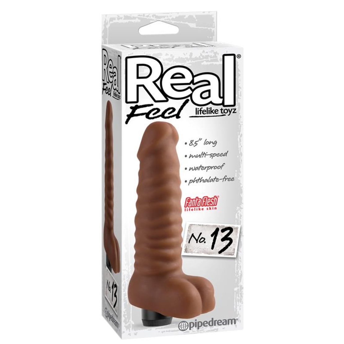 Реалистичен кафяв вибратор Real feel № 13