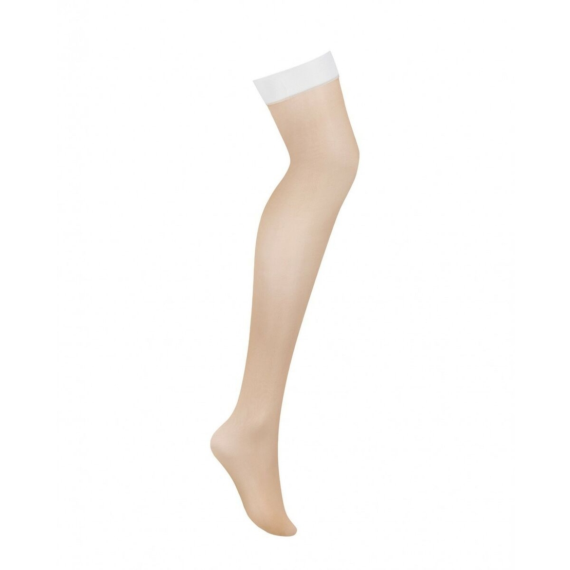 Чорапи с Колан за Жартиери Obsessive S814 Бял S/M