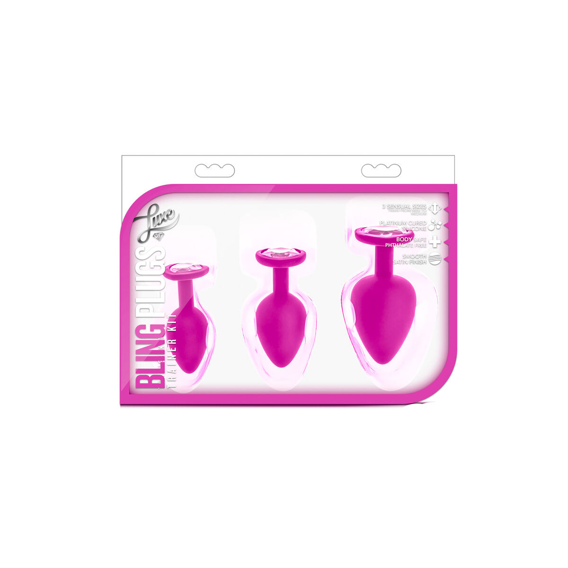 Аналена тапа Blush Luxe (by Blush) Розов Комплект от 3 части