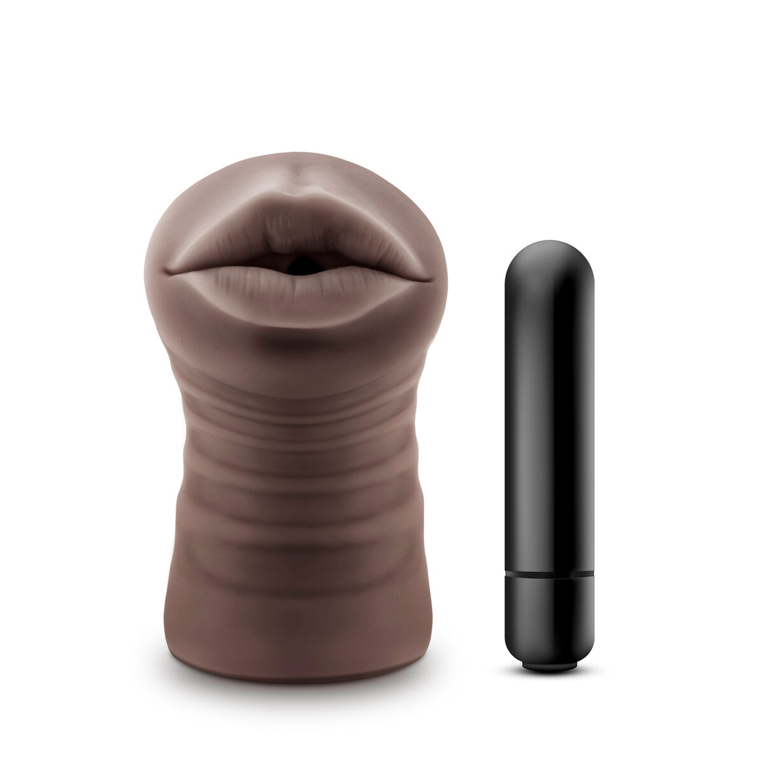 Blush Hot Chocolate Heather – Мъжки мастурбатор уста Кафяв