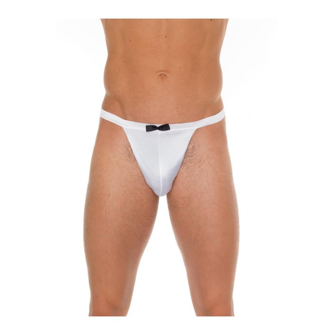 Amorable String White and Black One Size – Елегантни мъжки прашки в черно и бяло
