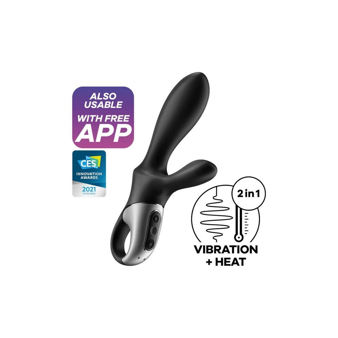 Анален вибратор  с free App Satisfyer