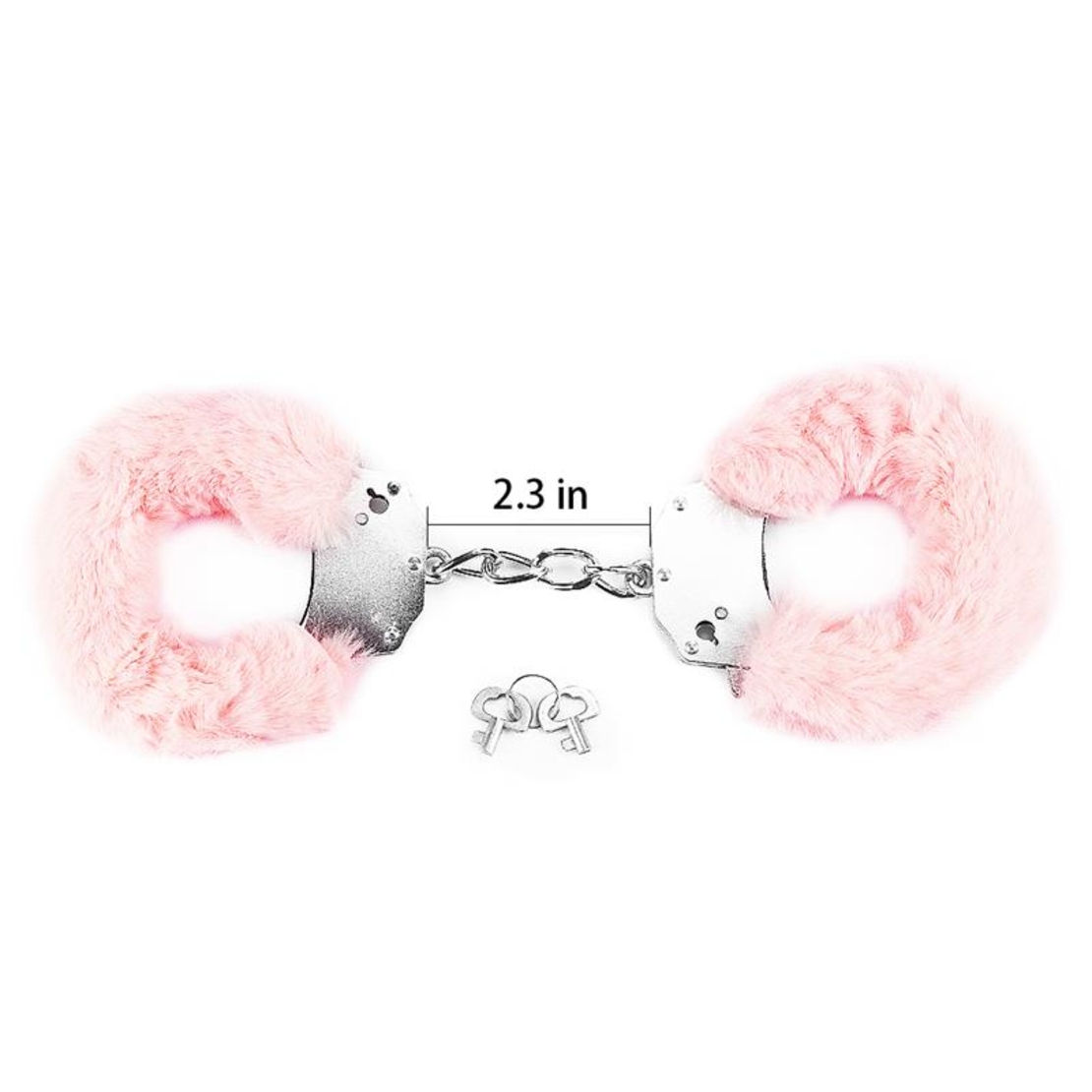 Метални белезници LOVETOY Furry Metal Pink