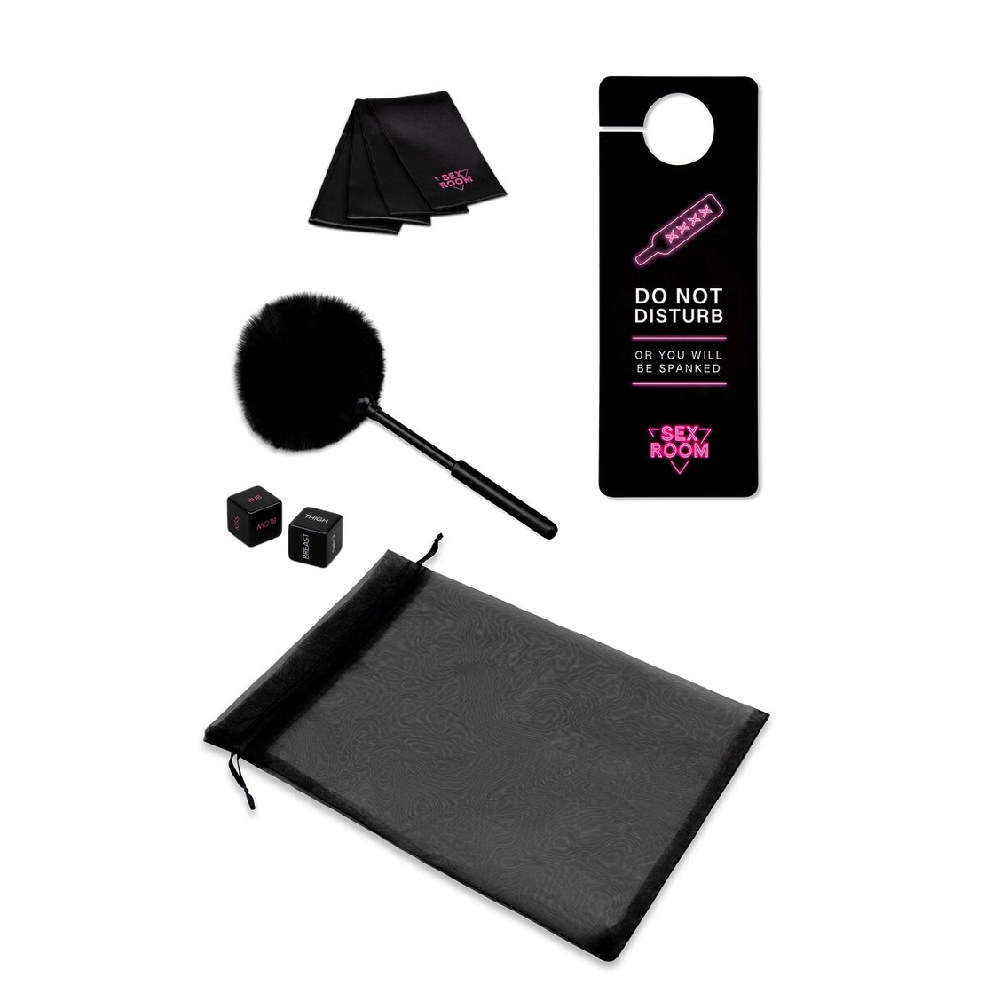 Комлект за двойки Dream Toys Sex Room Raunchy Kit Черен