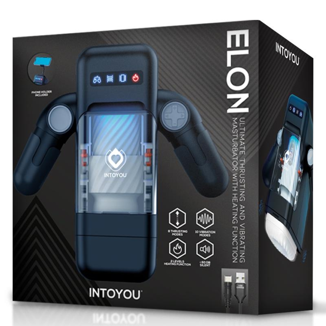 Интелигентен мастурбатор INTOYOU Elon с държач за телефон