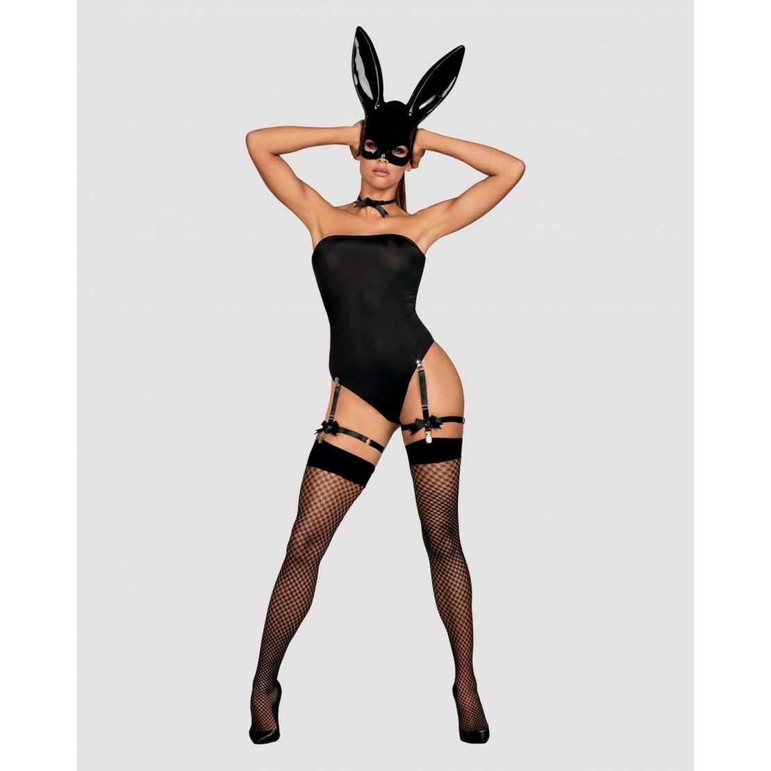 Еротичен Черен Костюм Obsessive Bunny