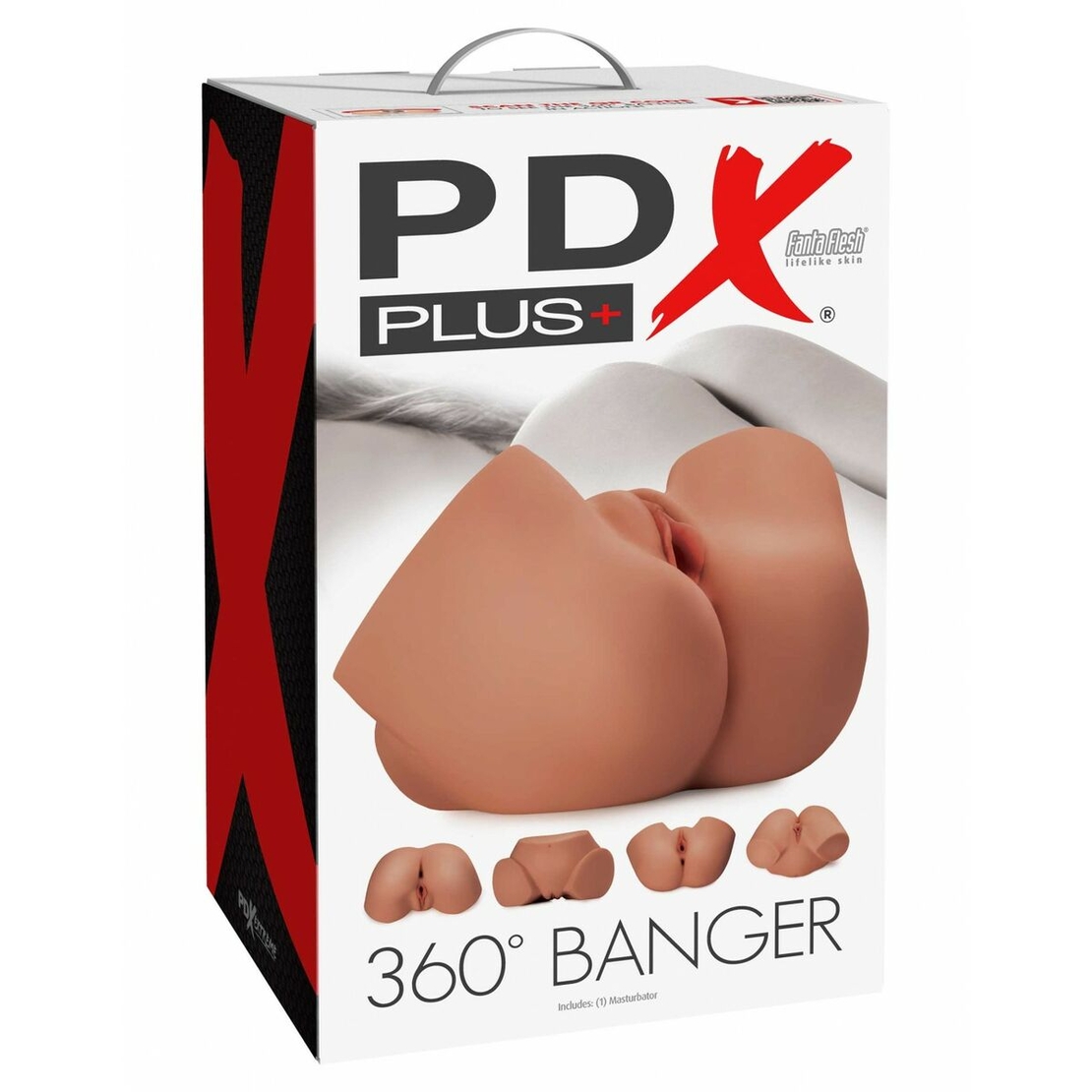 Дупе 2 в 1 - Endurance Jack Ass Pipedream PDX PLUS 360° BANGER Кафяв