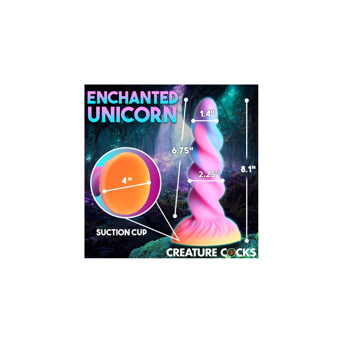 Светещо Дилдо XR Unicorn