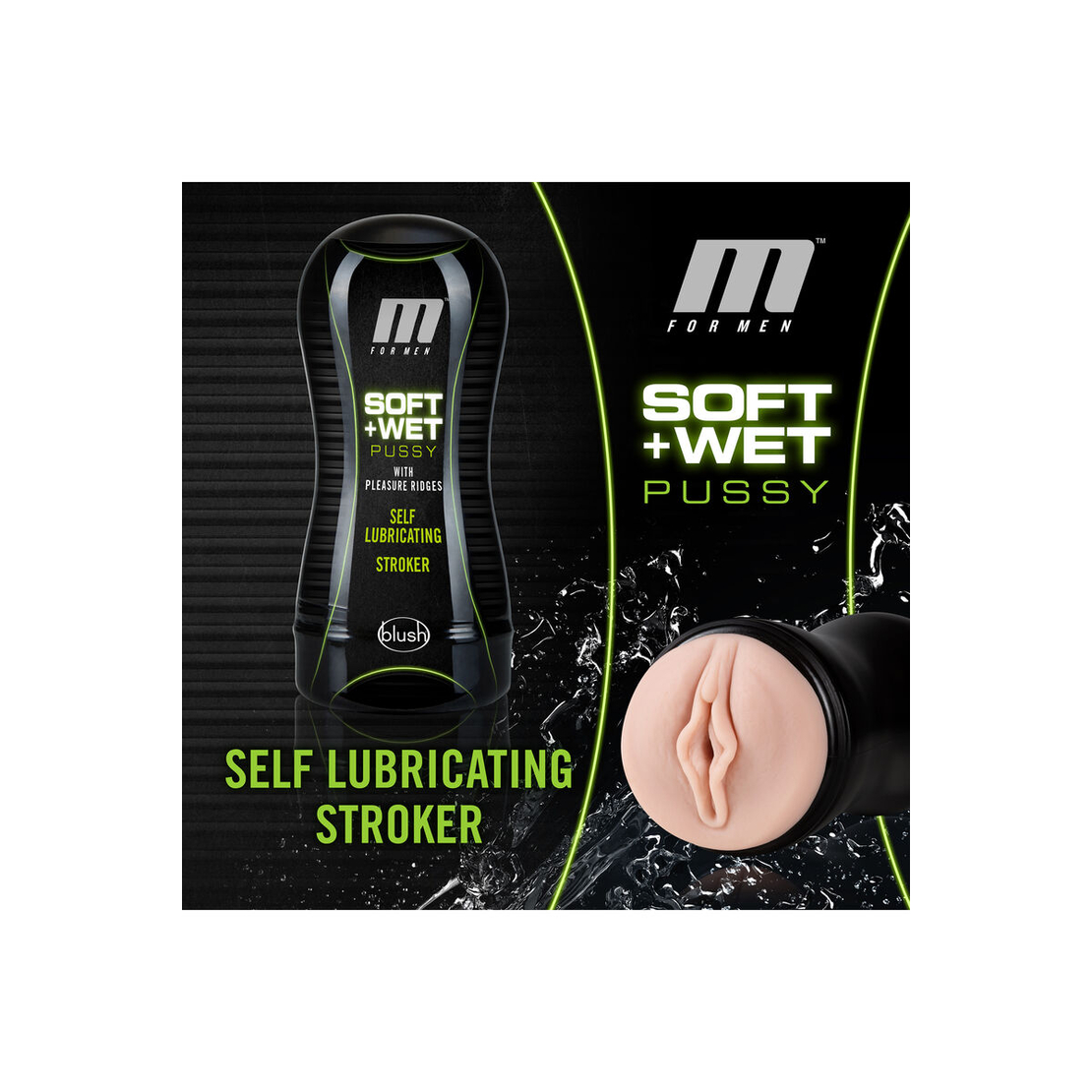 Самонавлажняващ се Маструбатор Blush M for Men Soft & Wet Stroker Vanilla