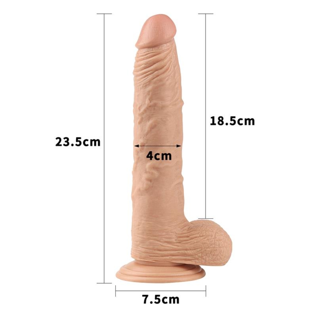 Реалистично дилдо LOVETOY Real Extreme 9.5
