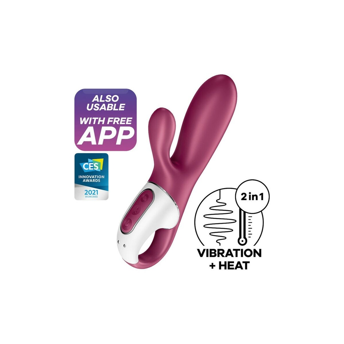 Вибратор за G точка със заатоплящ ефетк Satisfyer
