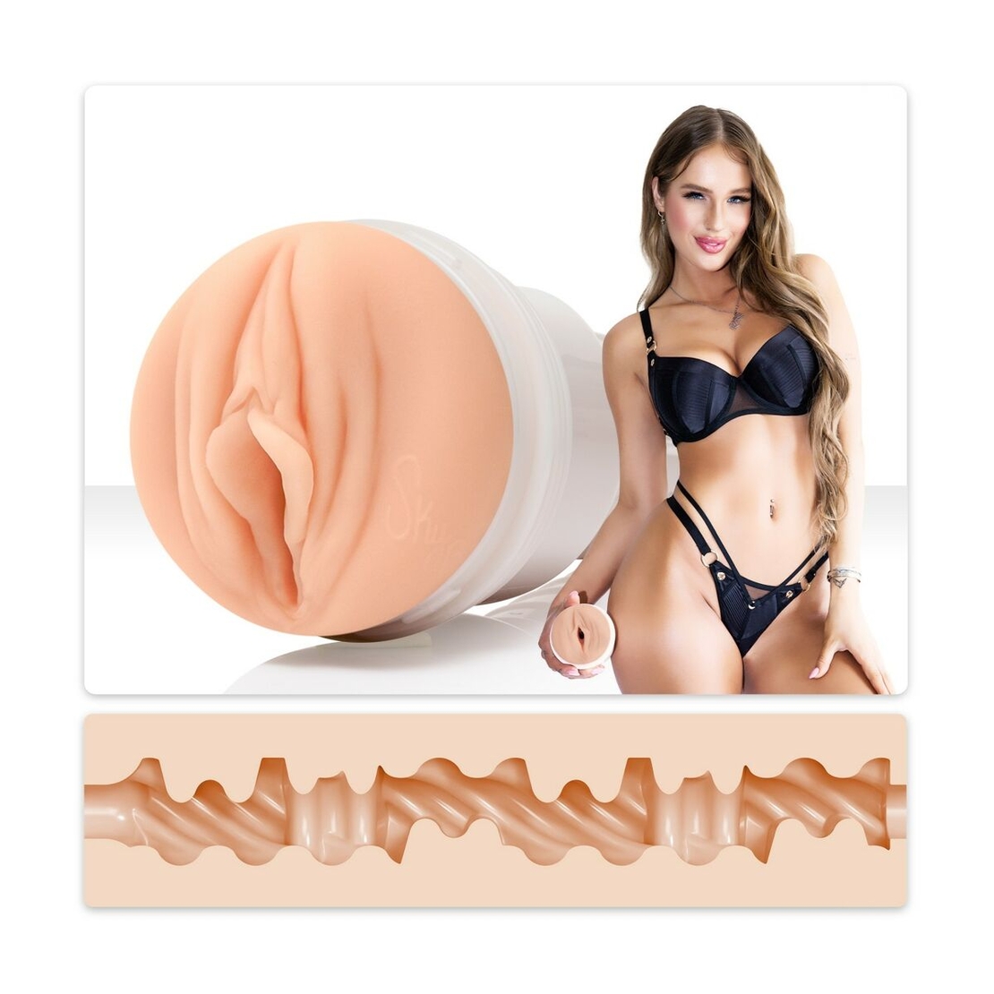 Мастурбатор за мъже Вагина-Endurance Jack Ass Fleshlight Бял