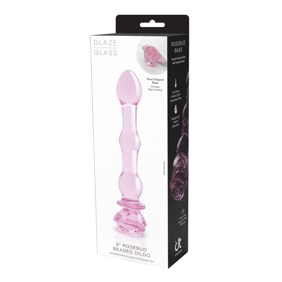 Дилдо Dream Toys Glaze Glass Роза
