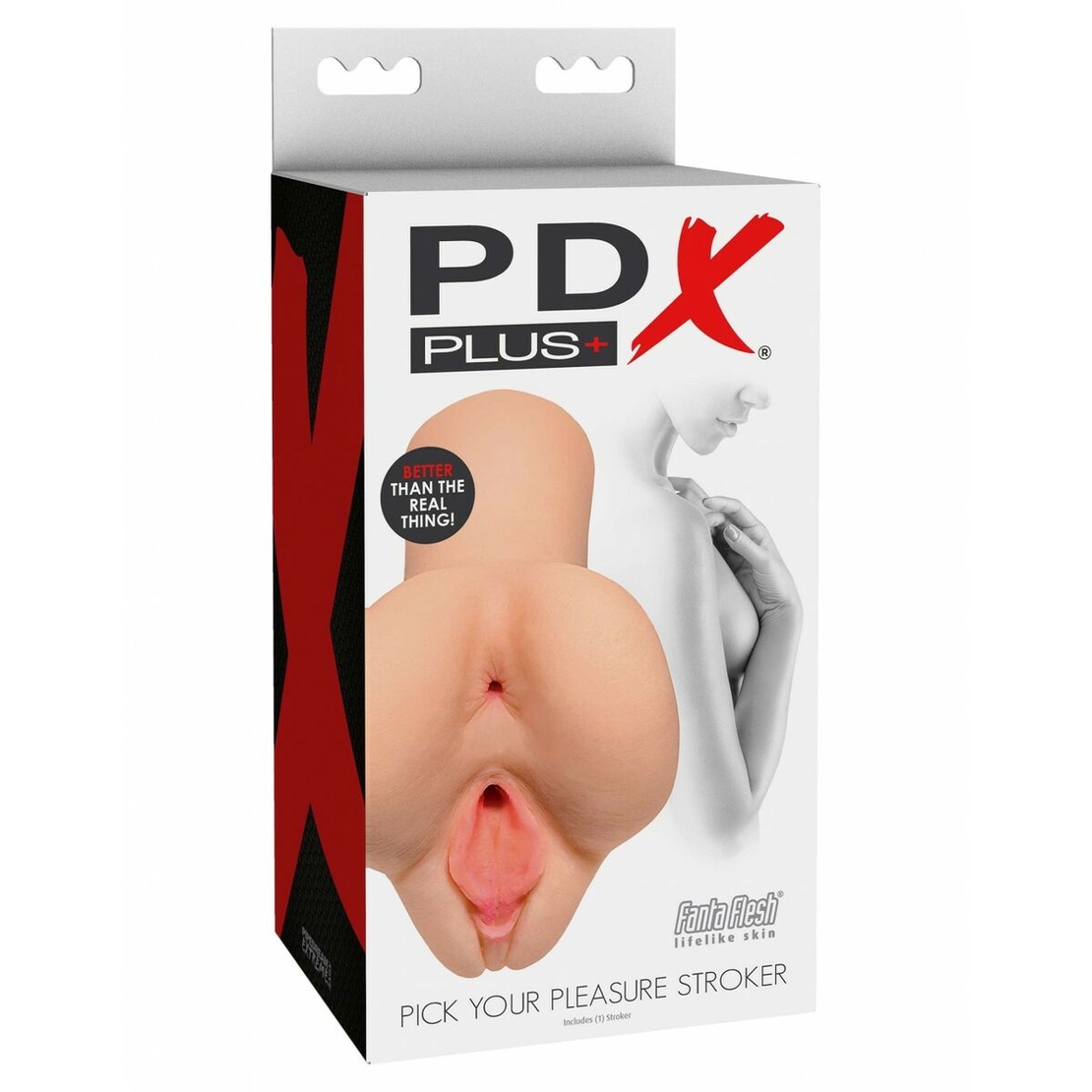 Мастурбатор 2 в 1 Endurance Jack Ass Pipedream PDX PLUS PICK YOUR PLEASURE STROKER LIGHT Телесен