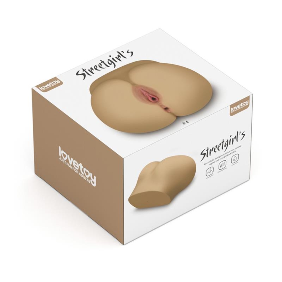 Мастурбатор дупе с 2 отвора LOVETOY Улични момичета 4