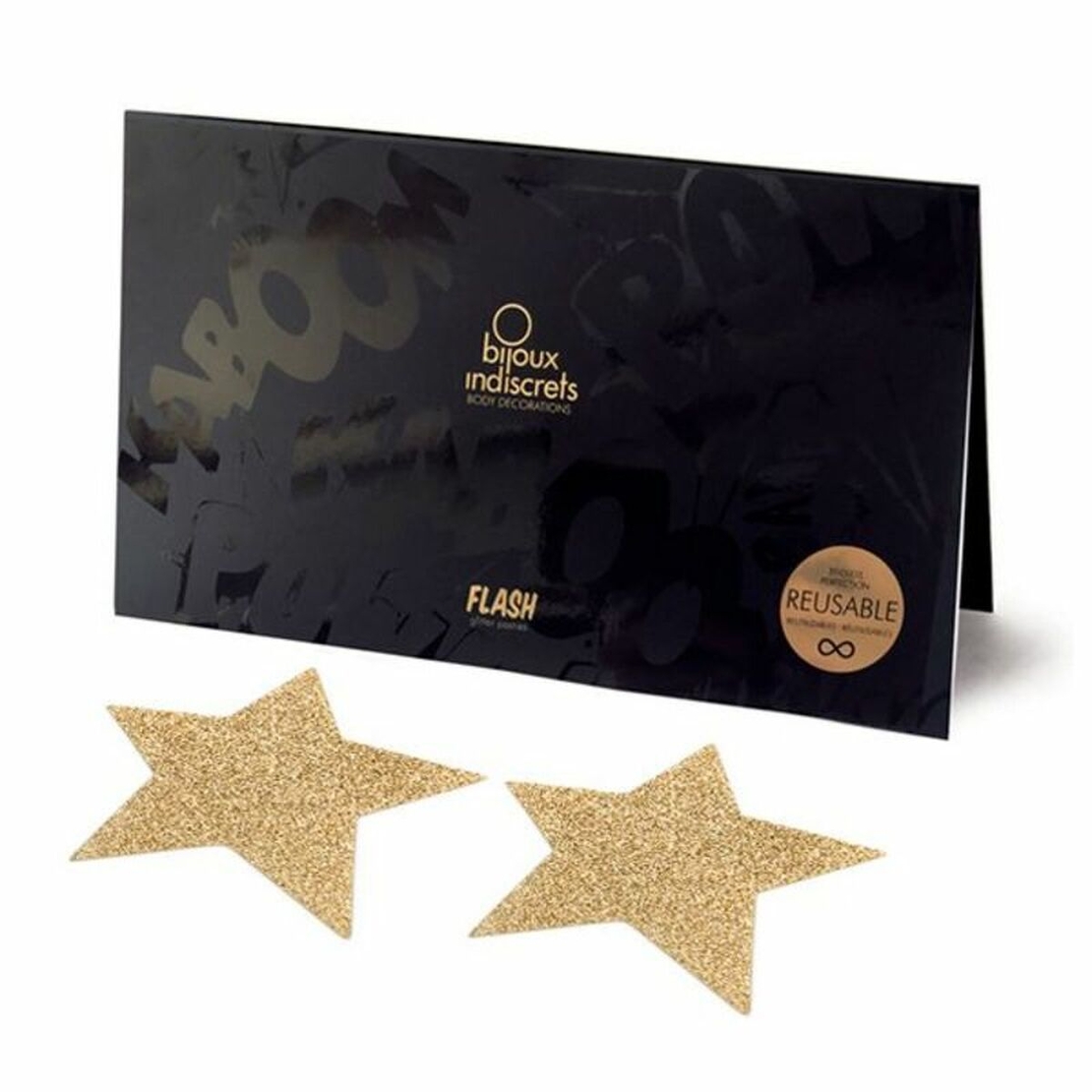 Щитета за зърна - Flash Star Златист Bijoux Indiscrets 135