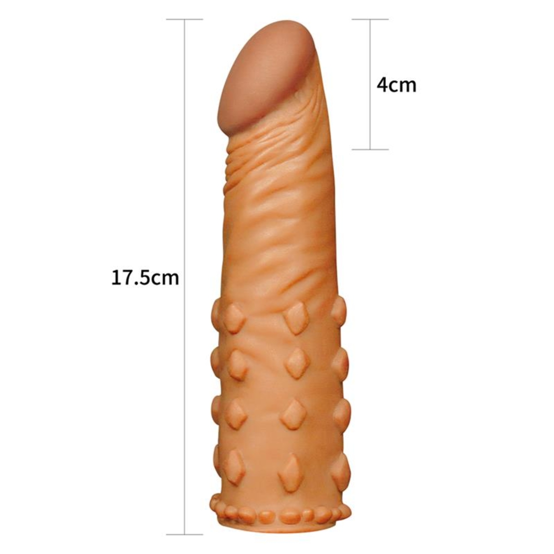 LoveToy реалистичен калъф за пенис | +5 см дължина и +30% дебелина