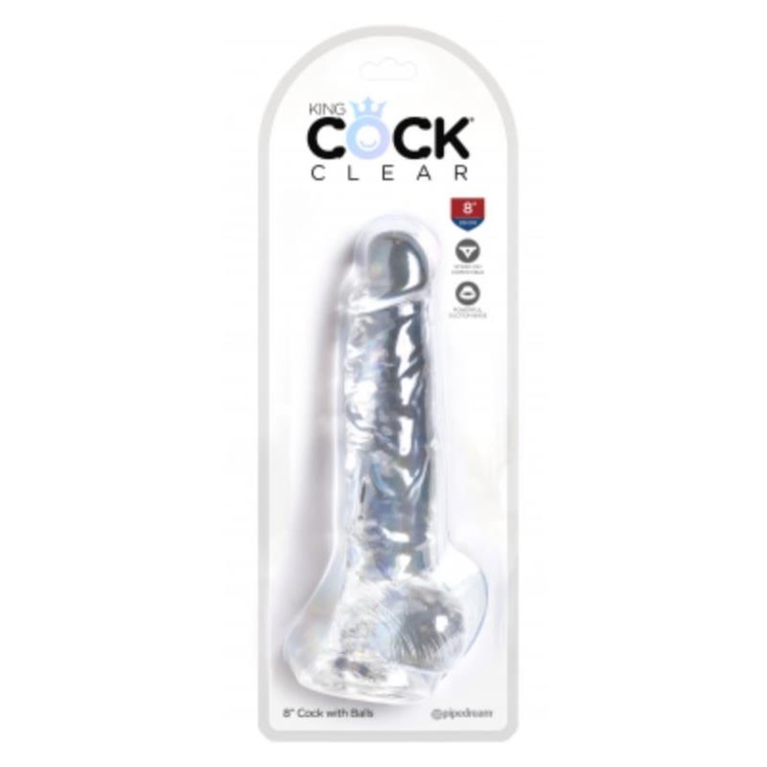 KING COCK Реалистичен дилдо с тестиси 8