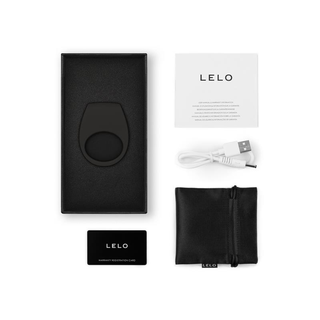 LELO Tor 3 пръстен за двойки с приложение Lelo черен