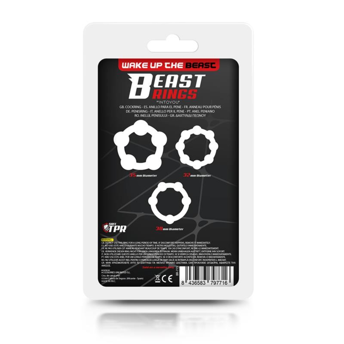 Комплект от 3 пръстена за пенис BEAST RINGS