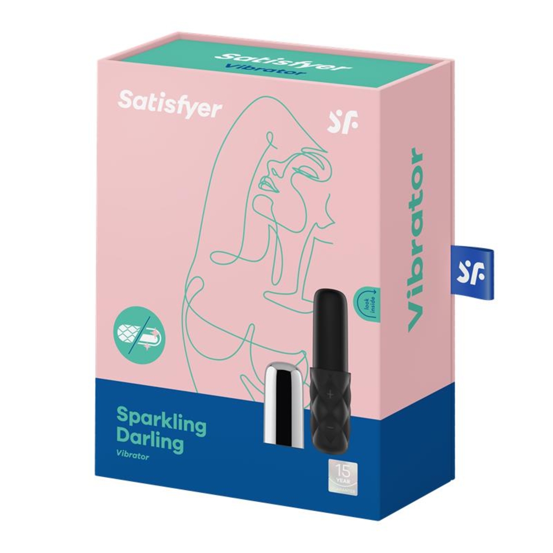 SATISFYER Вибриращ куршум Sparkling Darling Gold – вибратор за път