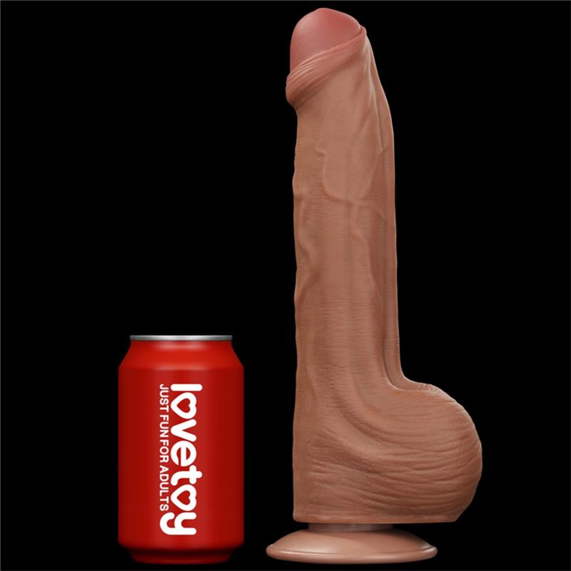 LOVETOY Дилдо с плъзгаща се кожа и двоен слой 11,5