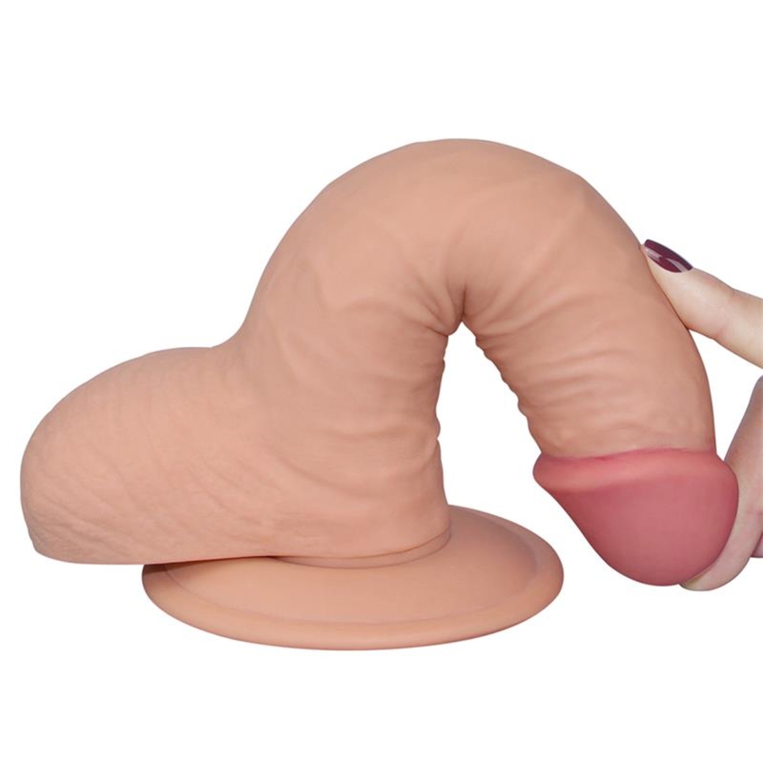 Реалистично Дилдо LOVETOY Ultra Soft Dude 18 см с вендуза