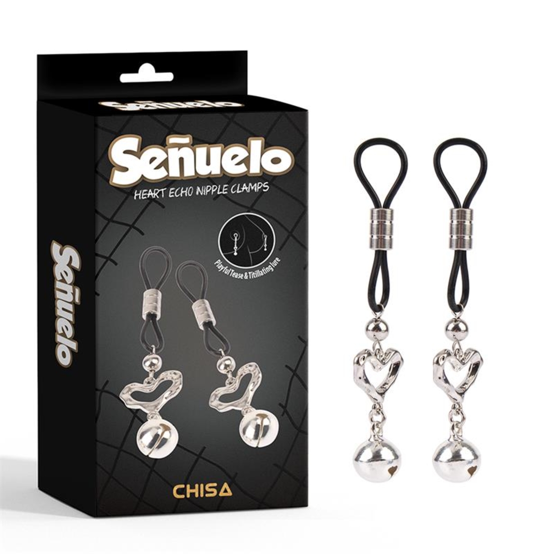 Щипки за зърна CHISA Señuelo Heart Echo