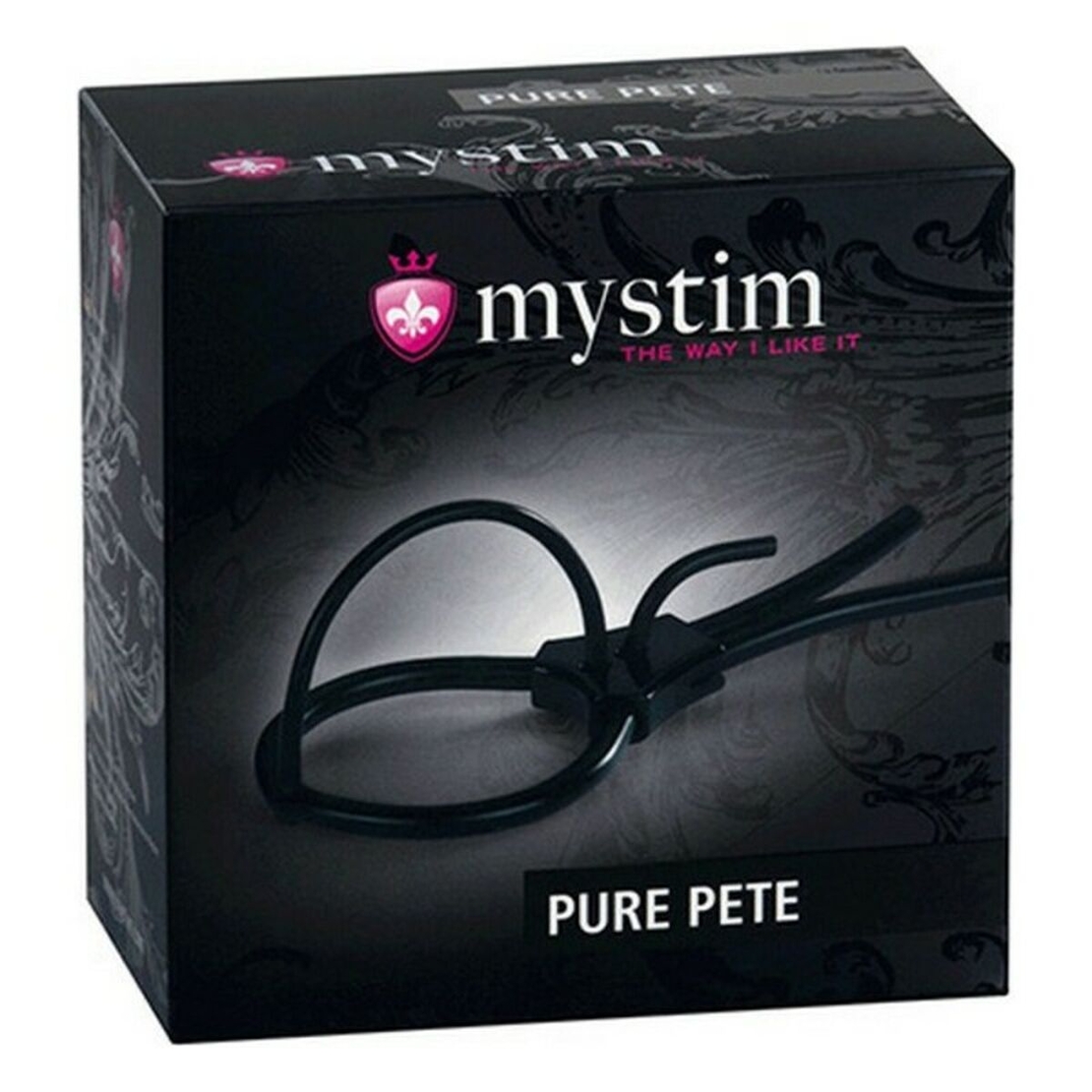 БДСМ аксесоар Mystim Pure Pete Corona, силиконов, черен