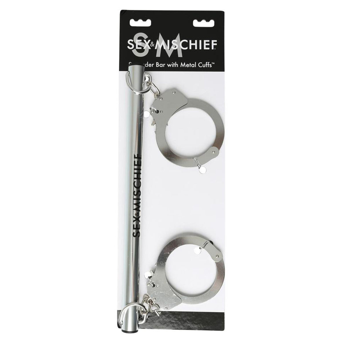 Белезници с разширител - Spreader Bar With Metal Cuffs Sex & Mischief 99114