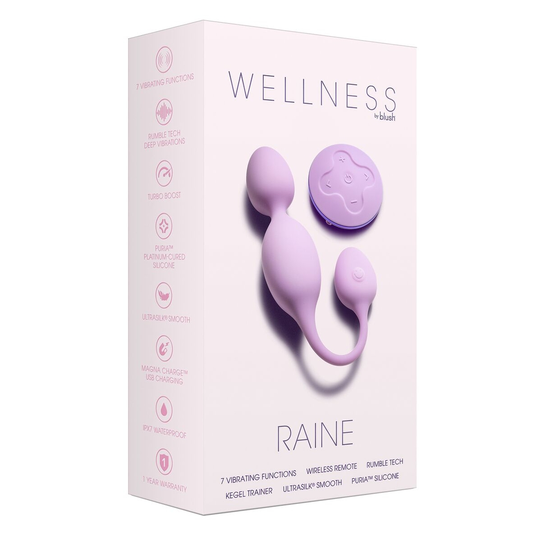 Вибриращи вагинални топчета Blush Wellness Силикон ABS