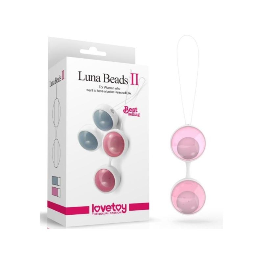 LOVETOY Kegel Balls Luna II Pink Вагинални топчета