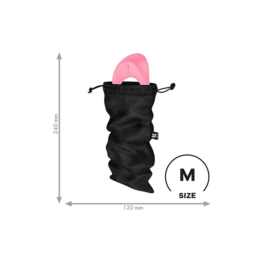 Калъф за Клиторен стимулатор Satisfyer Treasure Черен M