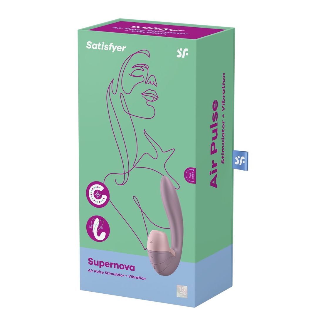 Двойно Стимулиращ Вибратор  Supernova Insertable Satisfyer Supernova Розов