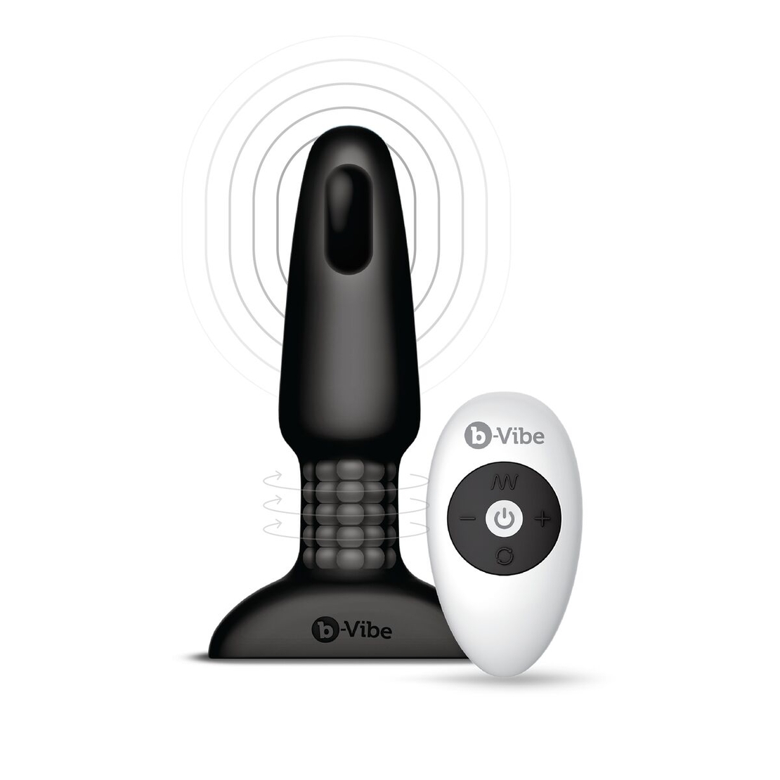 Анална тапа с дистанционно управление B-Vibe 5858070000 Черен