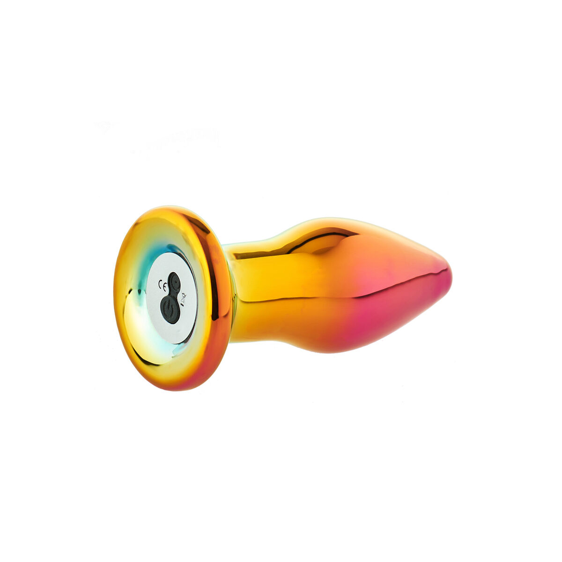 Анална вибрираща тапа с дистанционно Dream Toys Glamour Glass Многоцветен 3,9 см