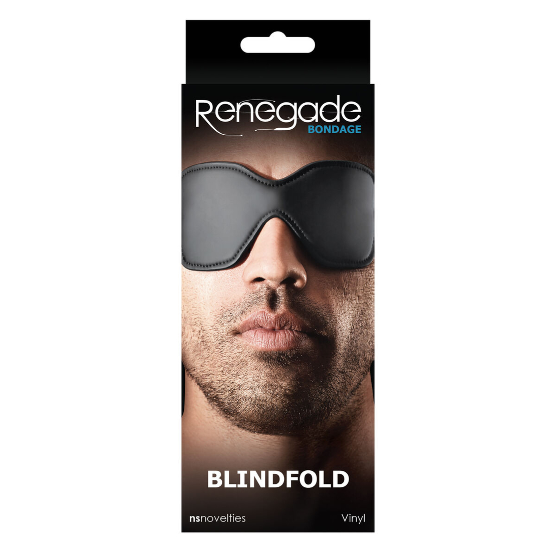 Черна мъжка маска за очи - Shhh Blindfold NS Novelties Renegade