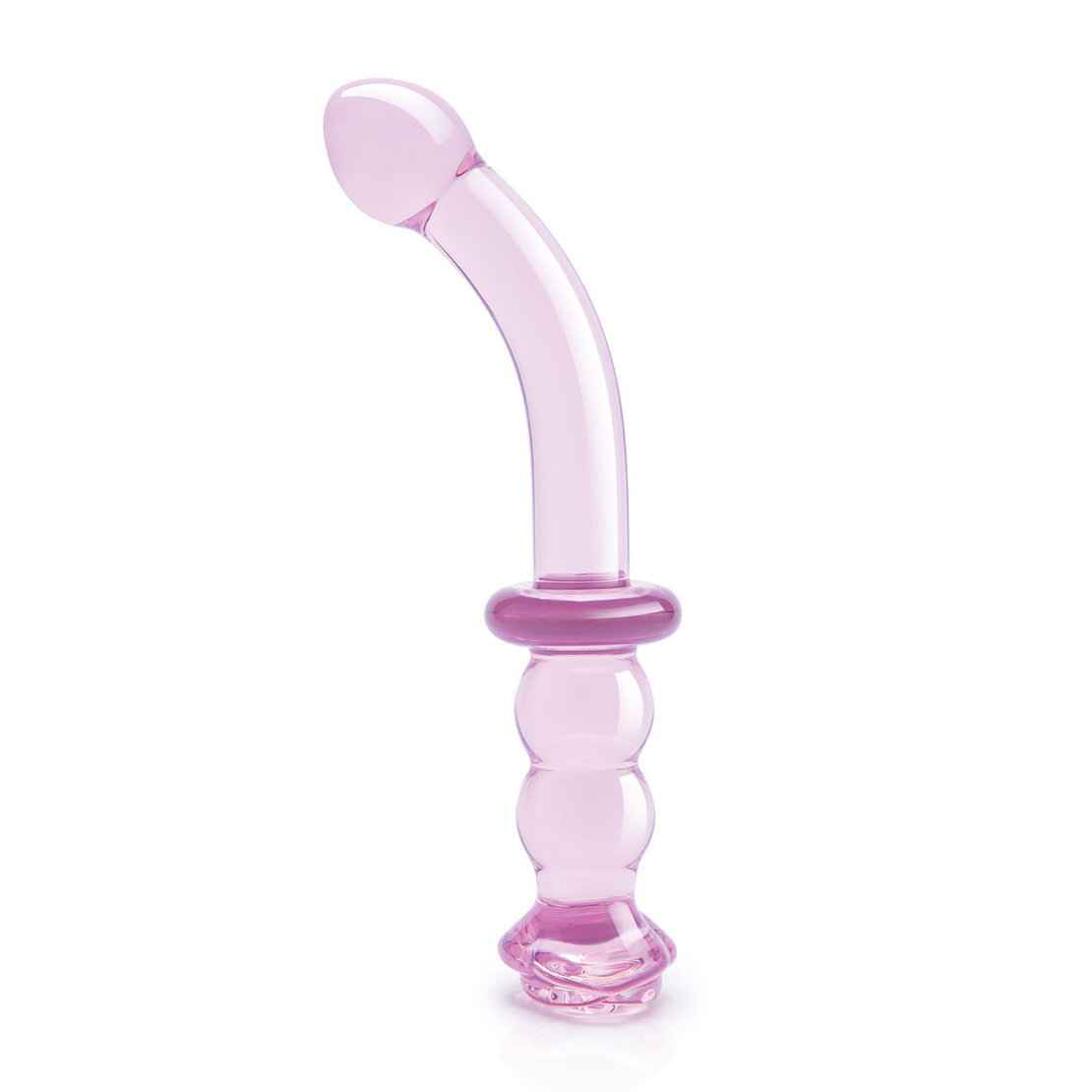 Дилдо Dream Toys Glaze Glass G-spot Роза