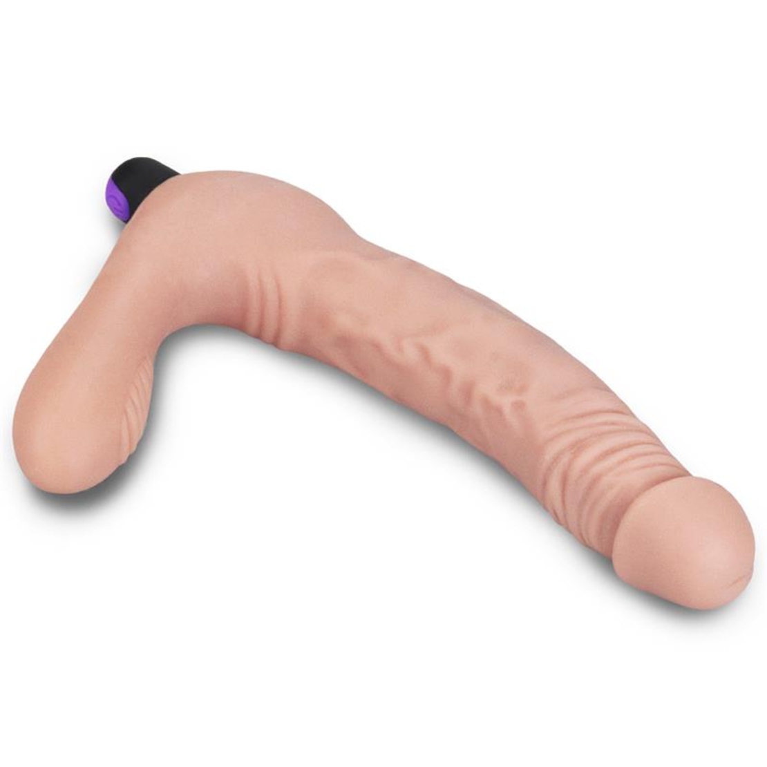 Двойно силиконово дилдо без презрамки LOVETOY с USB