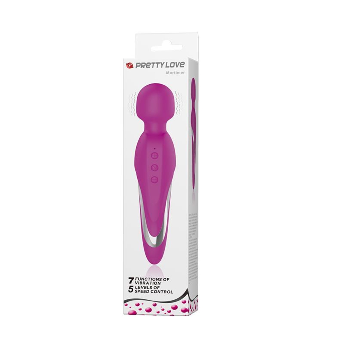 PRETTYLOVE Масажор Mortimer USB, лилав