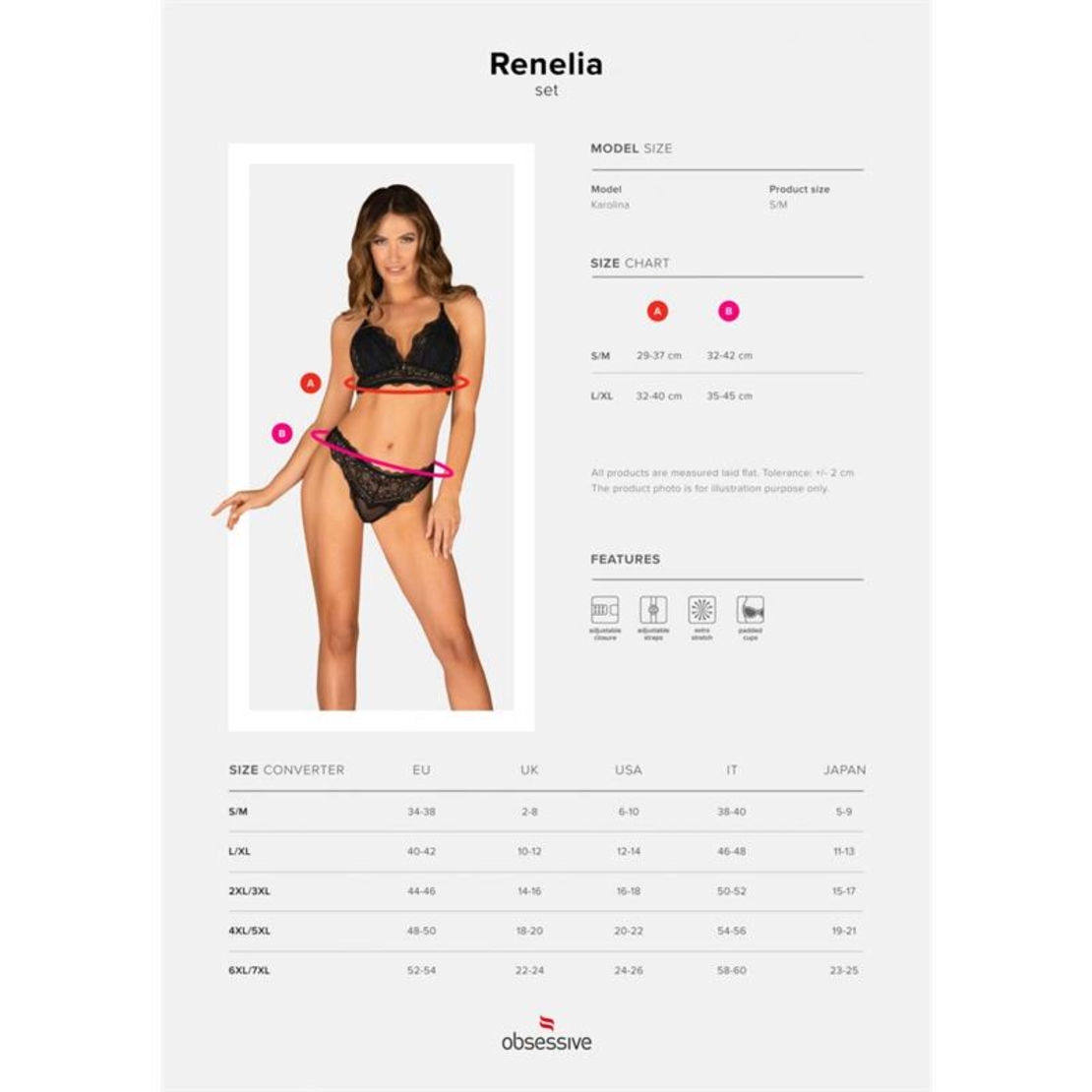 Дамски комплект от 2 части OBSESSIVE Renelia