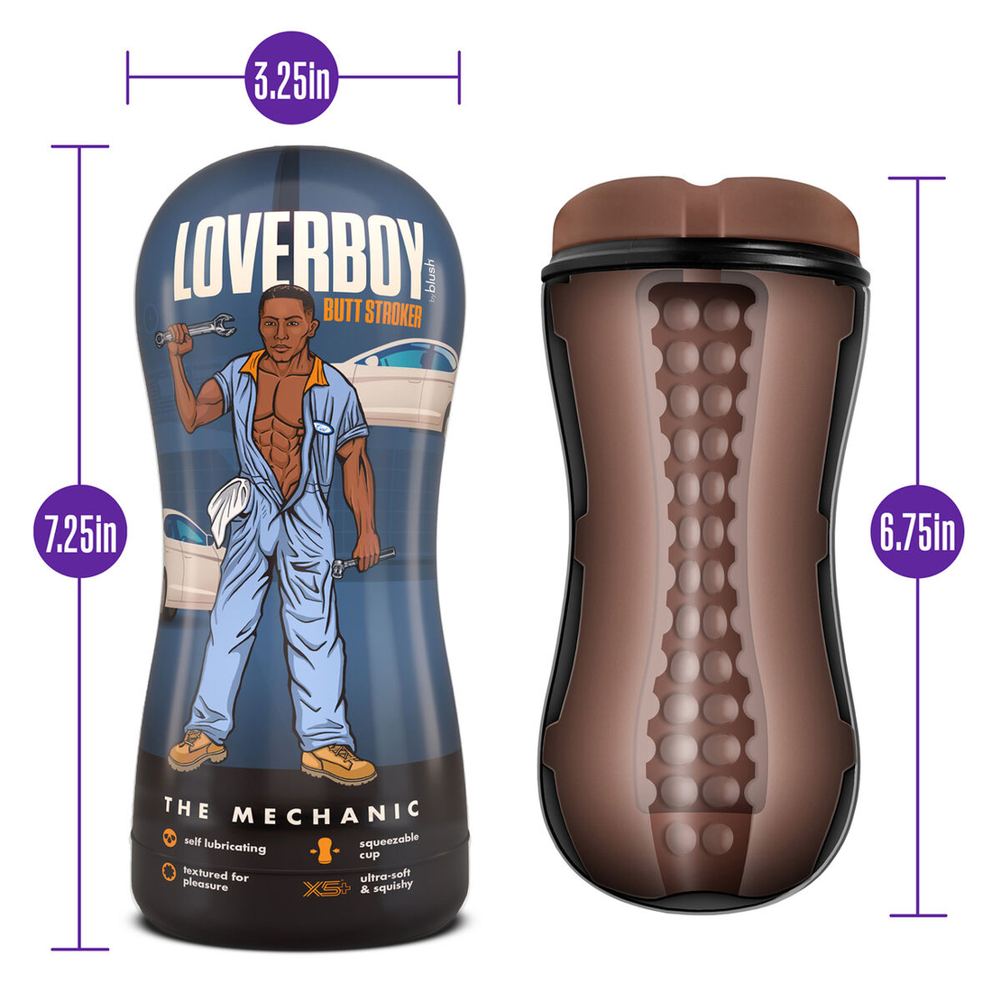 Мъжки мастурбатор Loverboy Blush Brown Кафяв