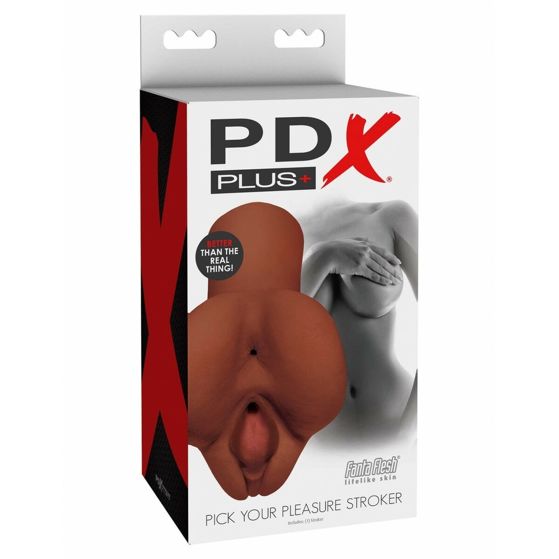 Мастурбатор за мъже 2 в 1  - Endurance Jack Ass Pipedream Pick Your Pleasure Stroker Кафяв