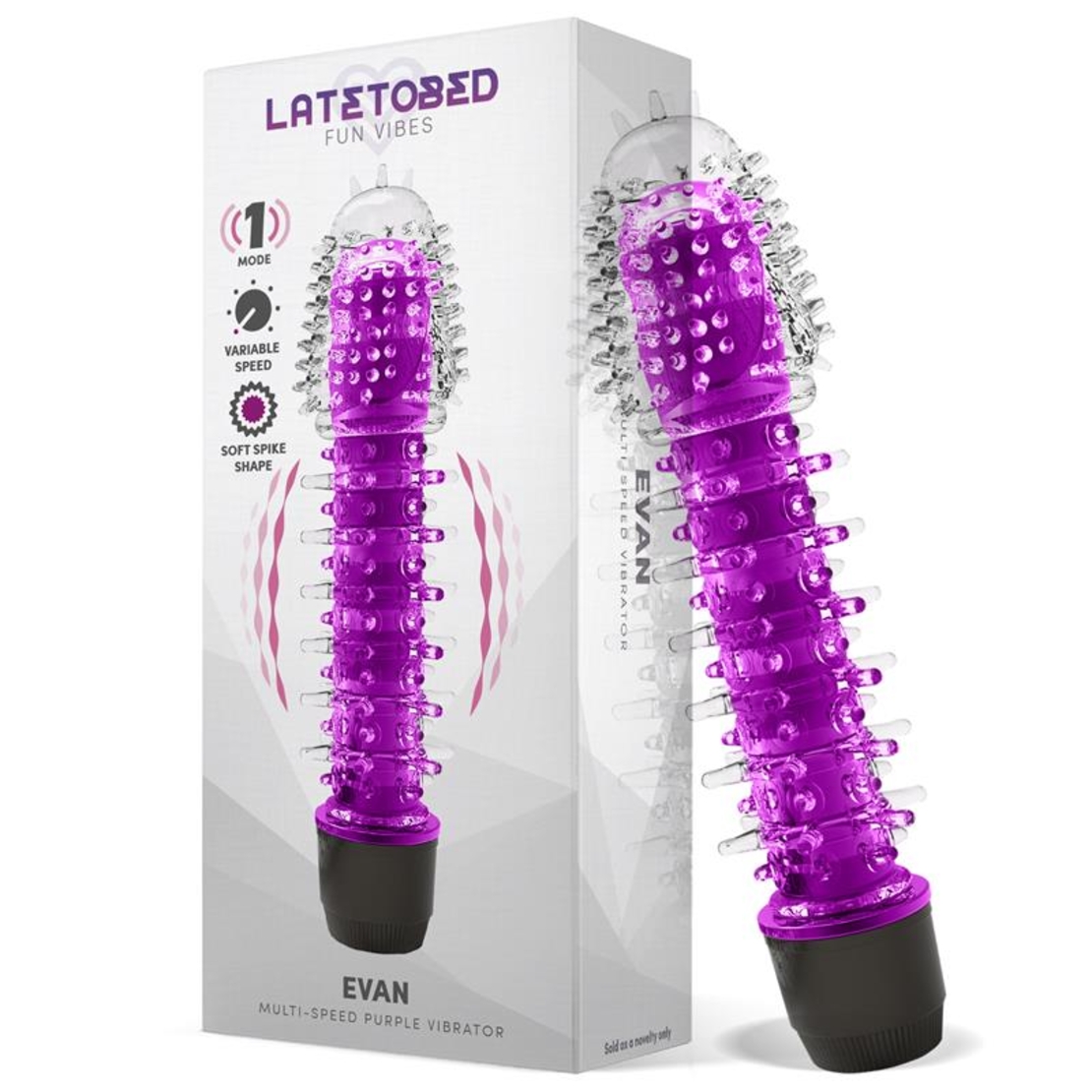 Вибратор LATETOBED Evan Multi-Speed Vibe Лилав