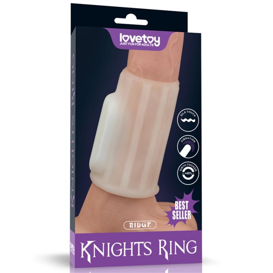 Вибриращ калъф за пенис LOVETOY Ridge Knights