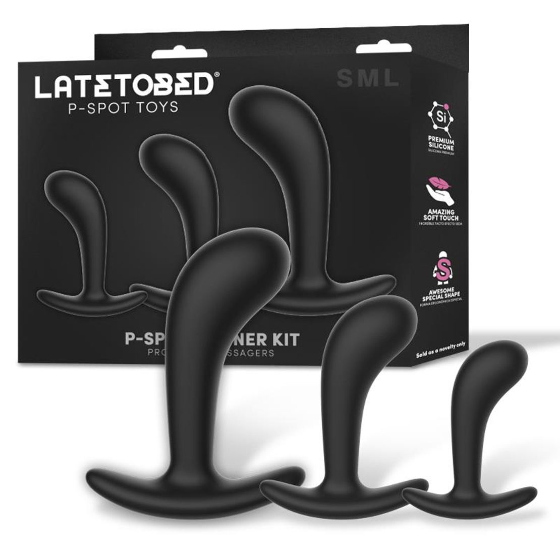 Комплект от 3 масажора за простата P-SPOT TRAINER LATETOBED