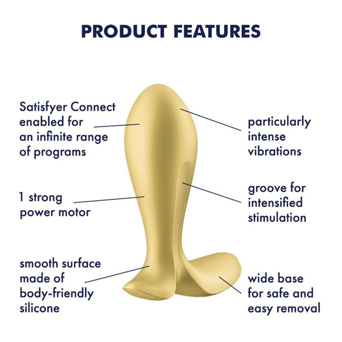 Анален вибратор SATISFYER с приложение Satisfyer Connect Intensity Plug