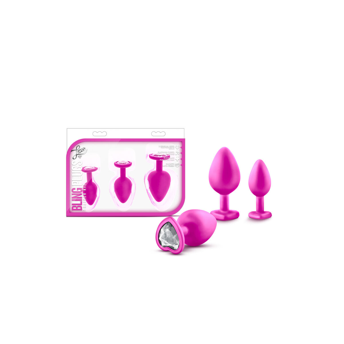 Аналена тапа Blush Luxe (by Blush) Розов Комплект от 3 части